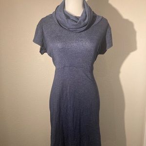 Michael Stars navy blue shimmer knee length dress